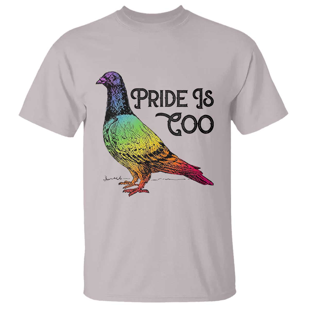 Pride Is Coo Pigeon T Shirt Funny LGBTQ Pride Month TS14 Ice Gray Print Your Wear