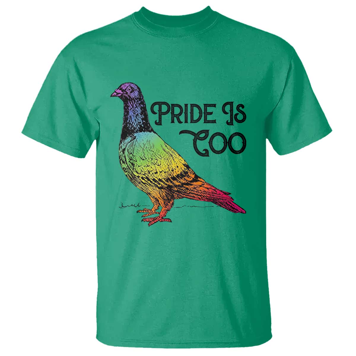 Pride Is Coo Pigeon T Shirt Funny LGBTQ Pride Month TS14 Irish Green Print Your Wear