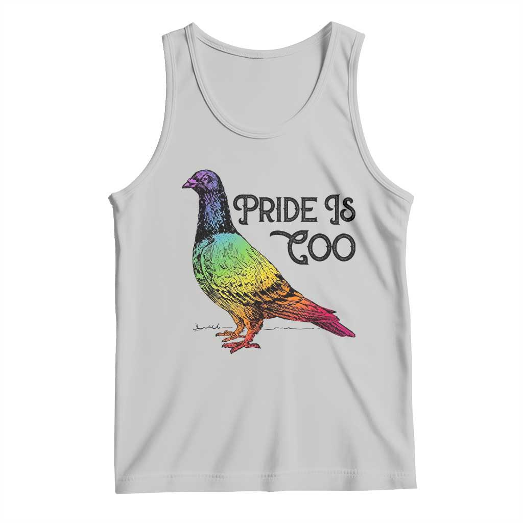Pride Is Coo Pigeon Tank Top Funny LGBTQ Pride Month TS14 Ash Print Your Wear