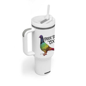 Pride Is Coo Pigeon Tumbler With Handle Funny LGBTQ Pride Month TS14 Print Your Wear