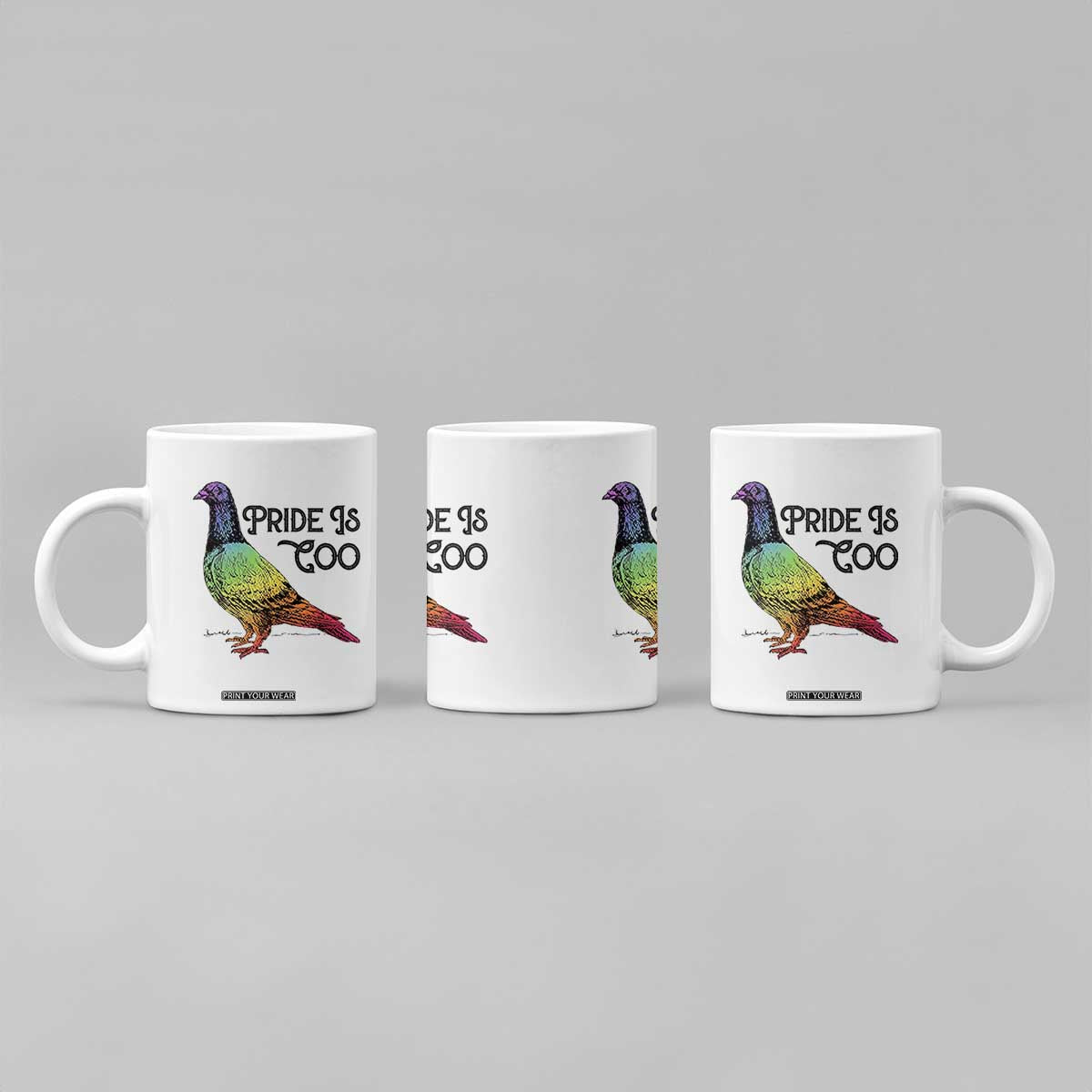 Pride Is Coo Pigeon Coffee Mug Funny LGBTQ Pride Month TS14 Print Your Wear
