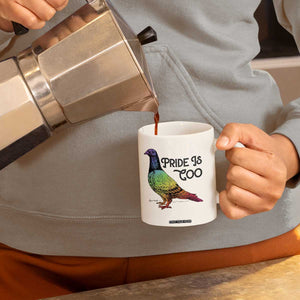 Pride Is Coo Pigeon Coffee Mug Funny LGBTQ Pride Month TS14 Print Your Wear