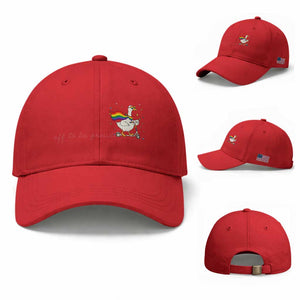 Silly Goose LGBTQ Pride Baseball Cap Off To Be Proud TS14 Baseball Cap Universal Fit Red Print Your Wear