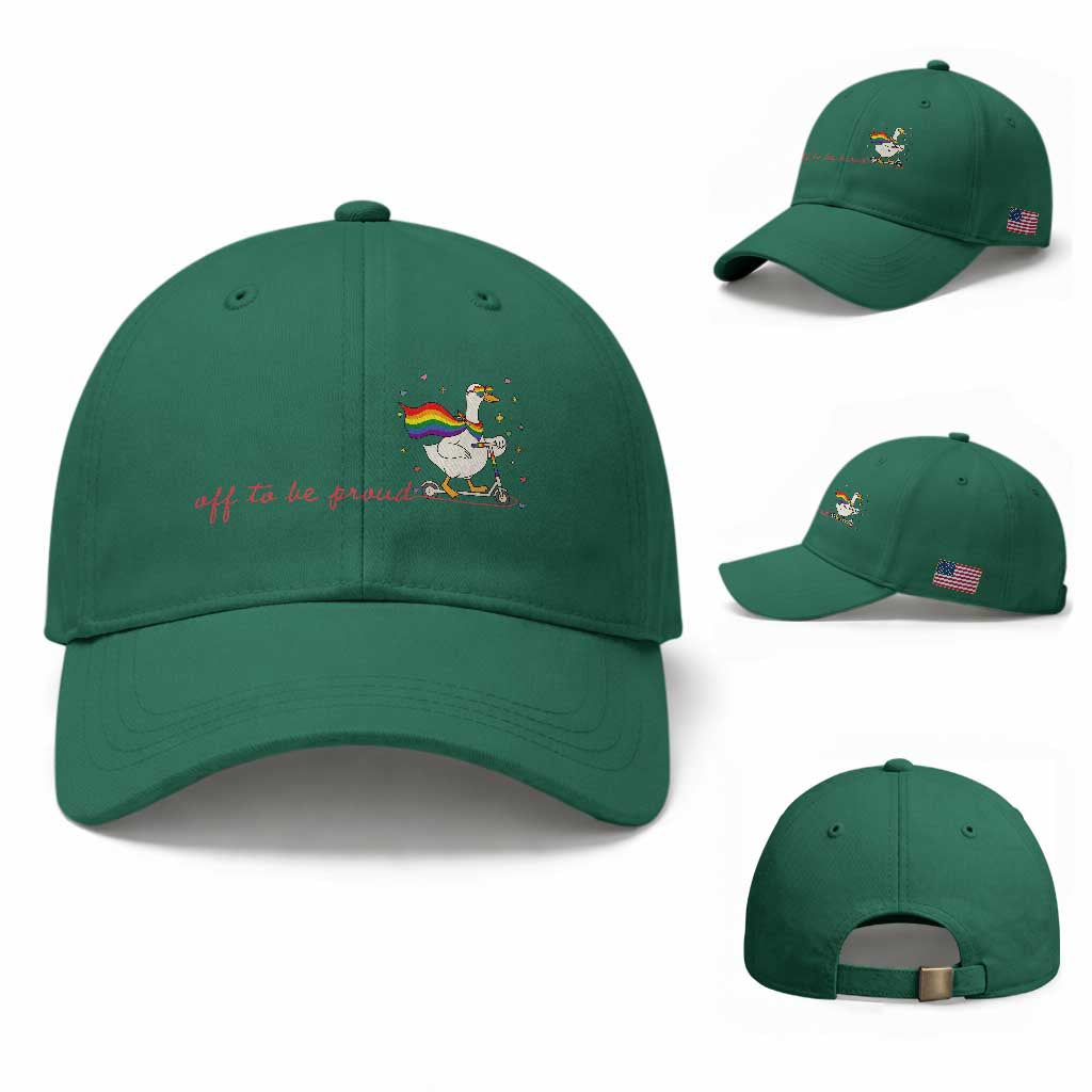 Silly Goose LGBTQ Pride Baseball Cap Off To Be Proud TS14 Baseball Cap Universal Fit Irish Green Print Your Wear