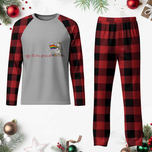 Silly Goose LGBTQ Pride Plaid Pajama Set Off To Be Proud TS14 Buffalo Plaid Print Your Wear