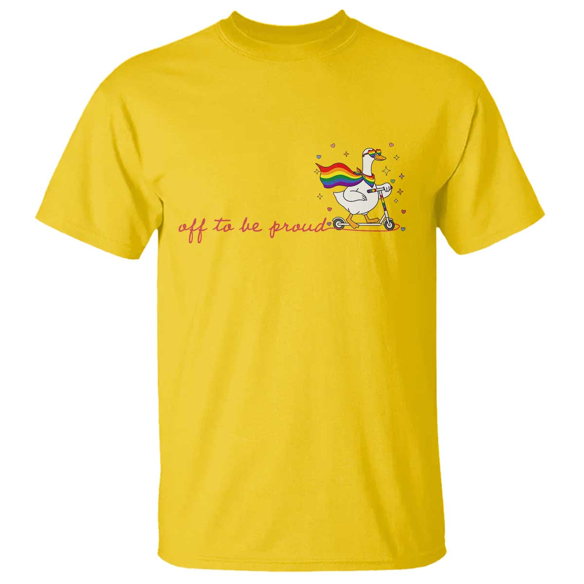 Silly Goose LGBTQ Pride T Shirt Off To Be Proud TS14 Daisy Print Your Wear