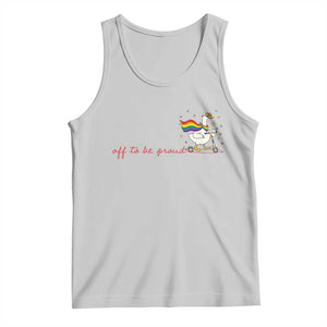 Silly Goose LGBTQ Pride Tank Top Off To Be Proud TS14 Ash Print Your Wear