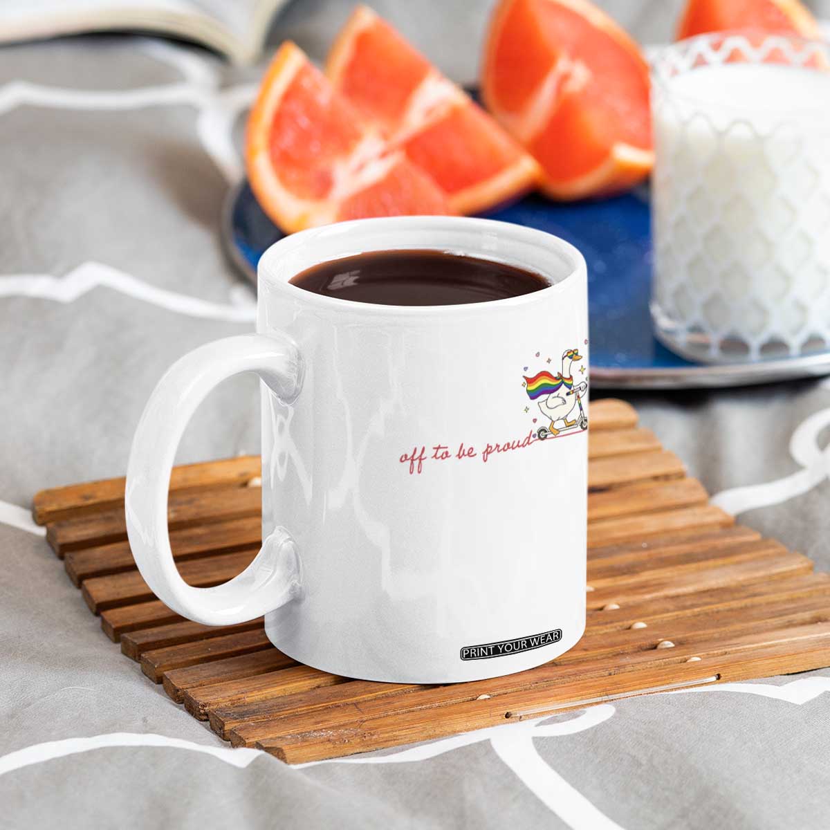 Silly Goose LGBTQ Pride Coffee Mug Off To Be Proud TS14 Print Your Wear
