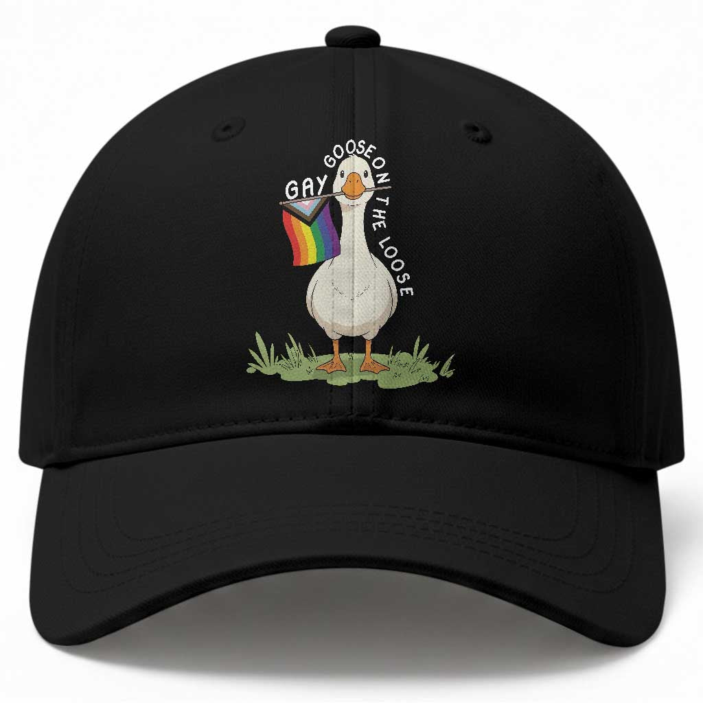 Silly Goose LGBTQ Rainbow Baseball Cap Funny Gay Pride Month TS14 Print Your Wear