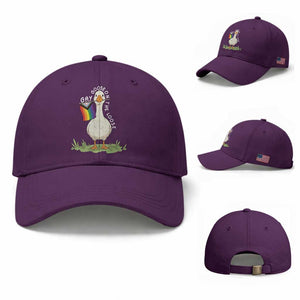 Silly Goose LGBTQ Rainbow Baseball Cap Funny Gay Pride Month TS14 Baseball Cap Universal Fit Purple Print Your Wear