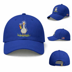 Silly Goose LGBTQ Rainbow Baseball Cap Funny Gay Pride Month TS14 Baseball Cap Universal Fit Royal Blue Print Your Wear