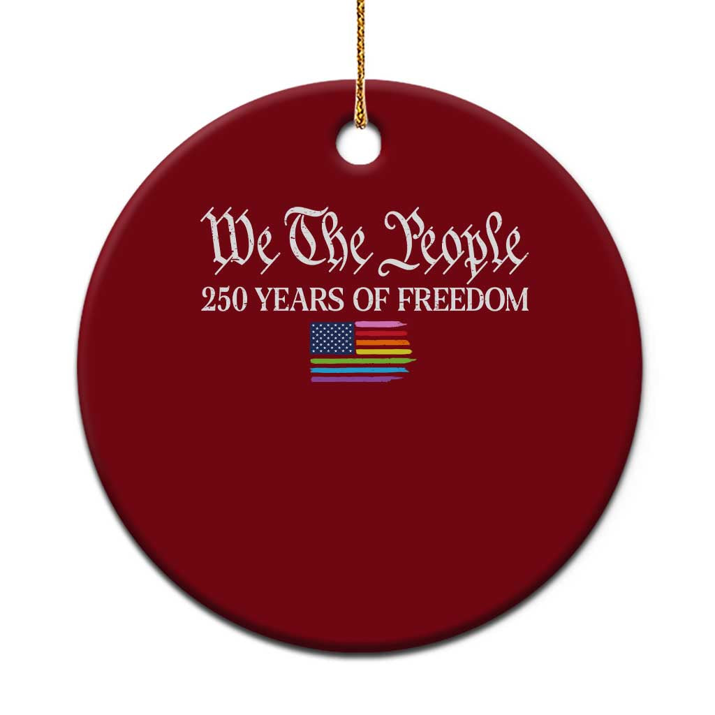 We The People Means Everyone Ceramic Ornament LGBTQ Gay Pride Rainbow Flags TS14 1pc Red Print Your Wear