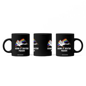Silly Goose LGBTQ Rainbow Coffee Mug Honk If You're Proud TS14 Print Your Wear