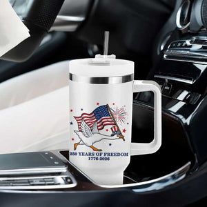 Freedom 250th Anniversary Tumbler With Handle Funny 4th Of July Silly Goose TS14 Print Your Wear