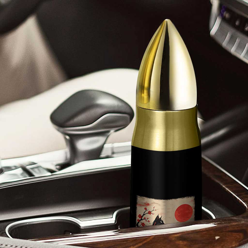 Kawaii Anime Cat Japanese Cherry Blossom Bullet Tumbler TS14 Print Your Wear