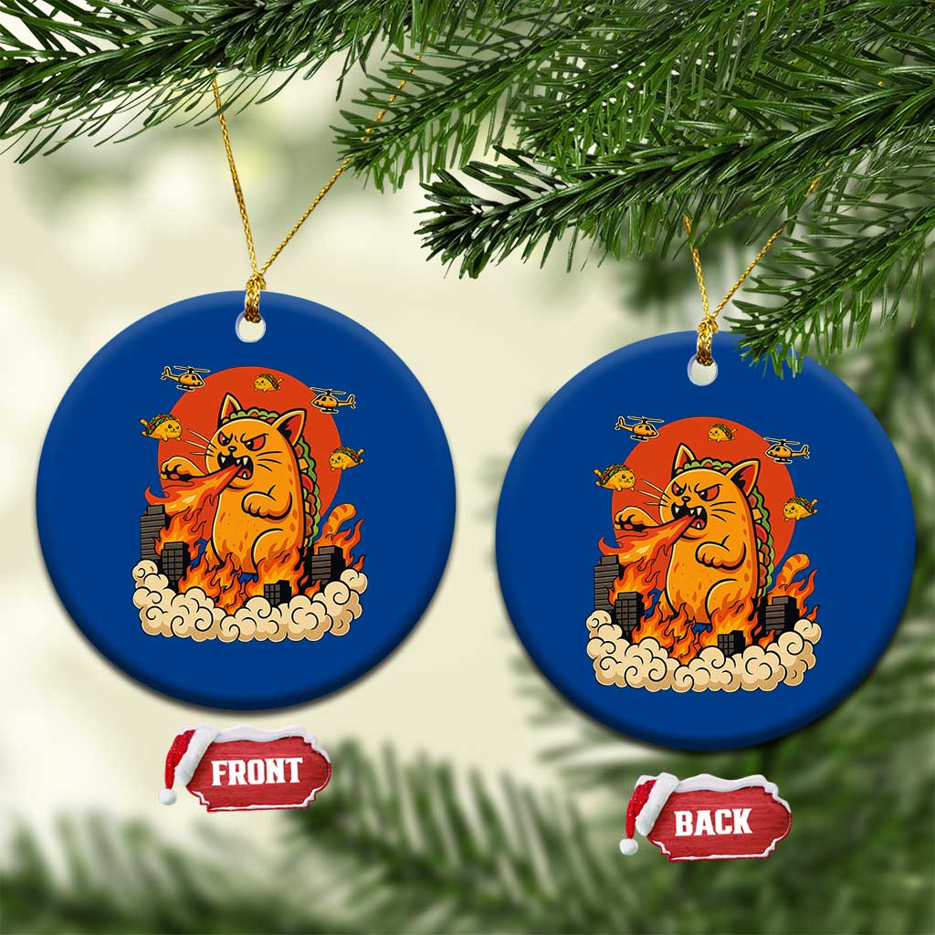 Tacocat Monster Ceramic Ornament Funny Cats Taco Lovers TS14 1pc Blue Print Your Wear