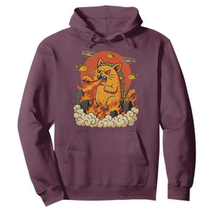 Tacocat Monster Hoodie Funny Cats Taco Lovers TS14 Maroon Print Your Wear