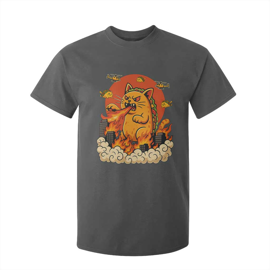 Tacocat Monster T Shirt For Kid Funny Cats Taco Lovers TS14 Dark Heather Print Your Wear