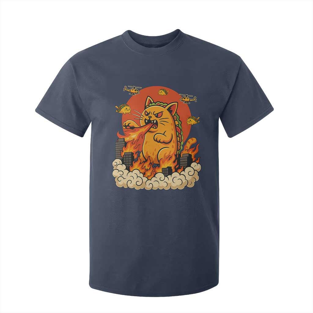 Tacocat Monster T Shirt For Kid Funny Cats Taco Lovers TS14 Navy Print Your Wear