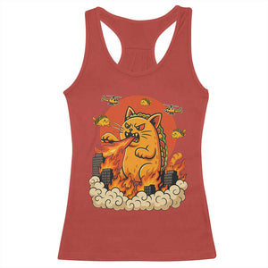 Tacocat Monster Racerback Tank Top Funny Cats Taco Lovers TS14 Red Print Your Wear