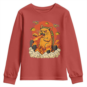 Tacocat Monster Youth Sweatshirt Funny Cats Taco Lovers TS14 Red Print Your Wear