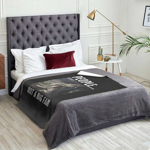 Funny Alpha Wolf Meme Throw Blanket Sarcastic People Not A Big Fan TS14 Print Your Wear