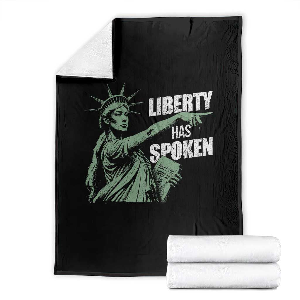 Funny Basketball Point God Liberty Meme Throw Blanket Has Spoken Patriotic USA TS14 Black Print Your Wear