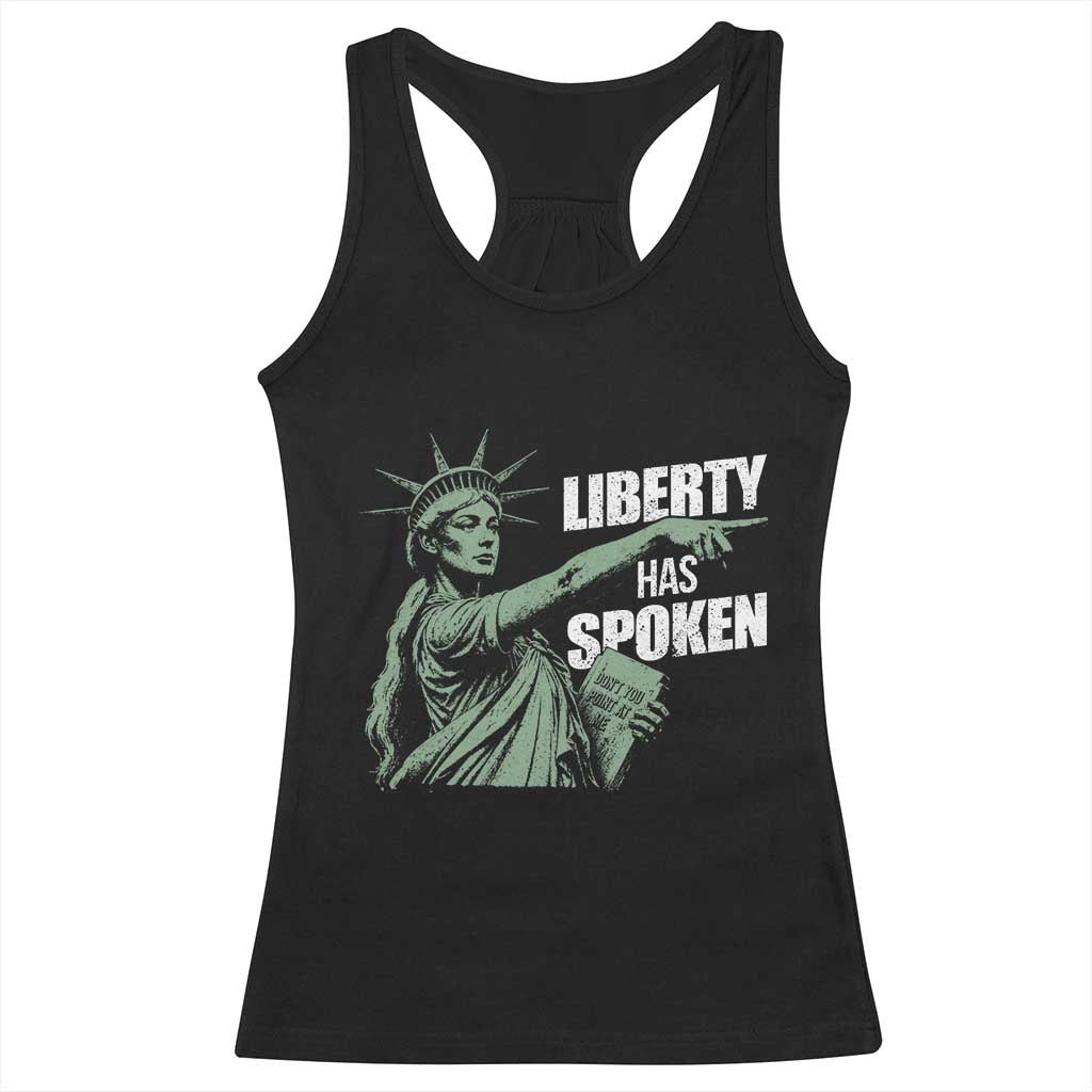 Funny Basketball Point God Liberty Meme Racerback Tank Top Has Spoken Patriotic USA TS14 Black Print Your Wear