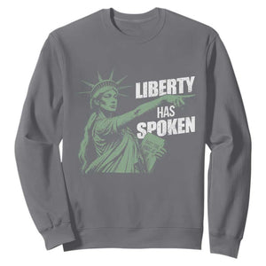 Funny Basketball Point God Liberty Meme Sweatshirt Has Spoken Patriotic USA TS14 Charcoal Print Your Wear