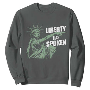 Funny Basketball Point God Liberty Meme Sweatshirt Has Spoken Patriotic USA TS14 Dark Heather Print Your Wear