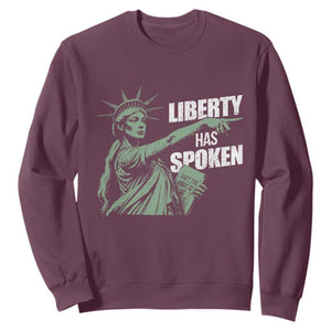 Funny Basketball Point God Liberty Meme Sweatshirt Has Spoken Patriotic USA TS14 Maroon Print Your Wear