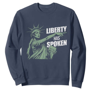 Funny Basketball Point God Liberty Meme Sweatshirt Has Spoken Patriotic USA TS14 Navy Print Your Wear