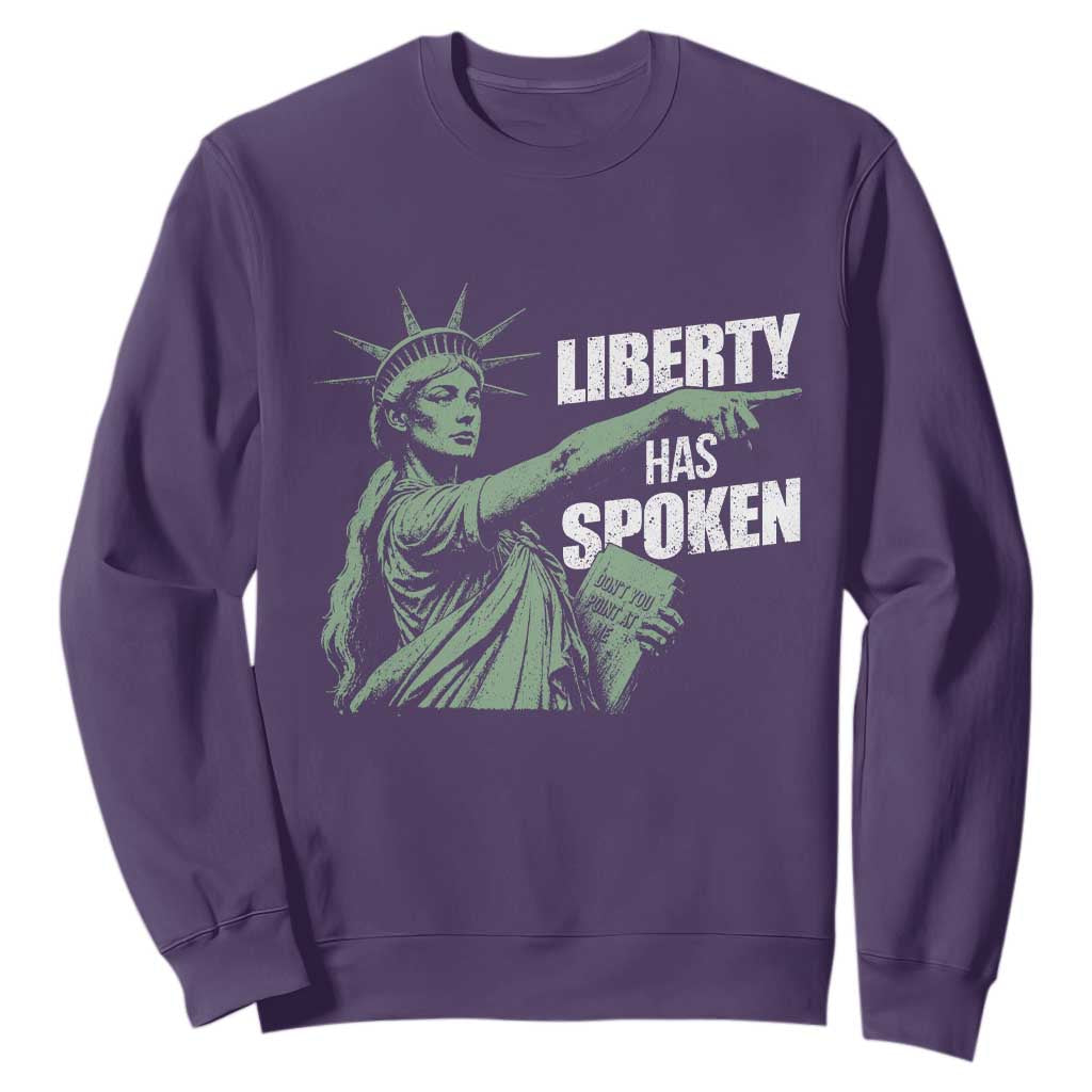 Funny Basketball Point God Liberty Meme Sweatshirt Has Spoken Patriotic USA TS14 Purple Print Your Wear