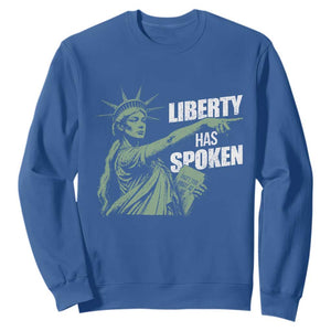 Funny Basketball Point God Liberty Meme Sweatshirt Has Spoken Patriotic USA TS14 Royal Blue Print Your Wear