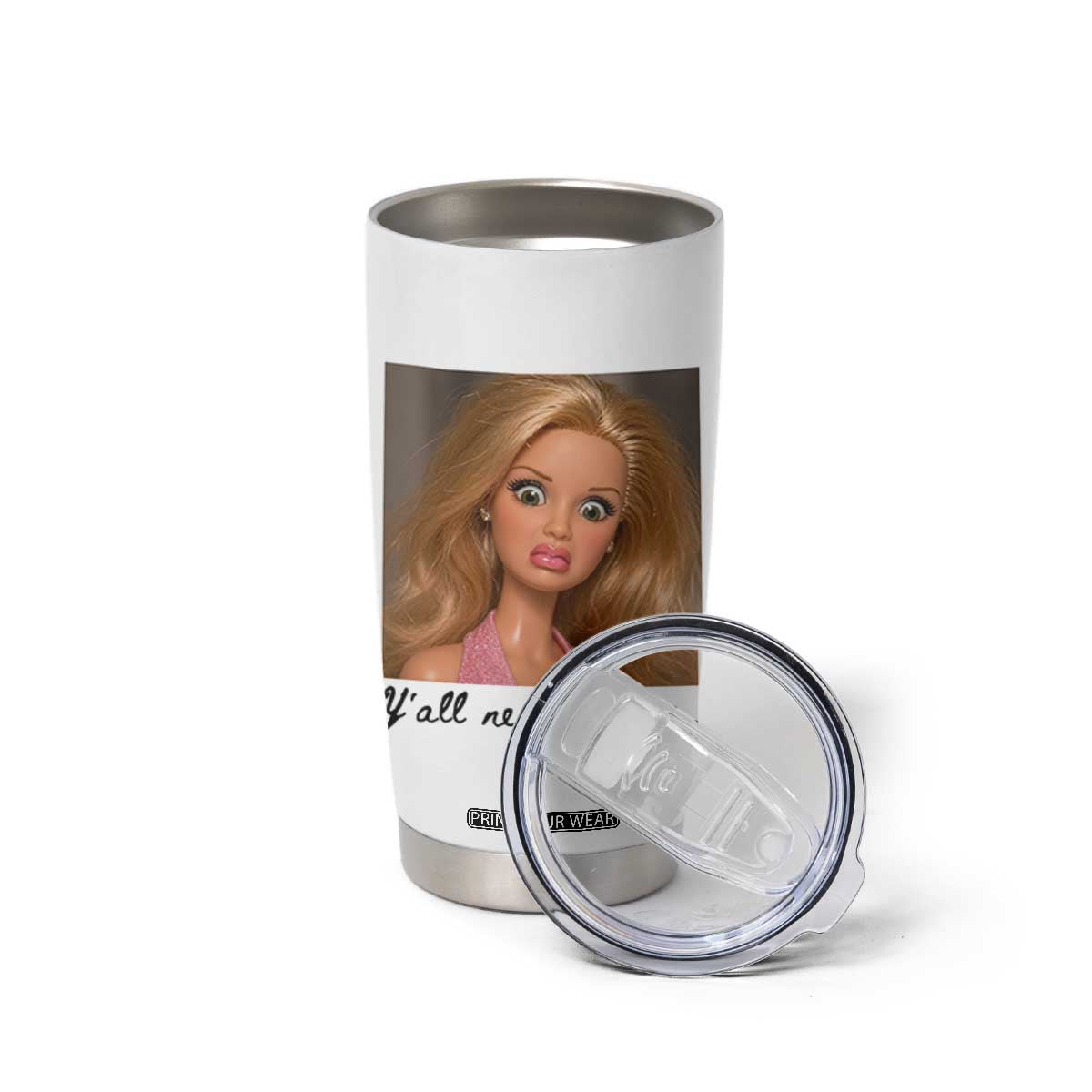 Ya'll Need Jesus Disgusted Face Christian Funny Tumbler Cup TS14 Print Your Wear