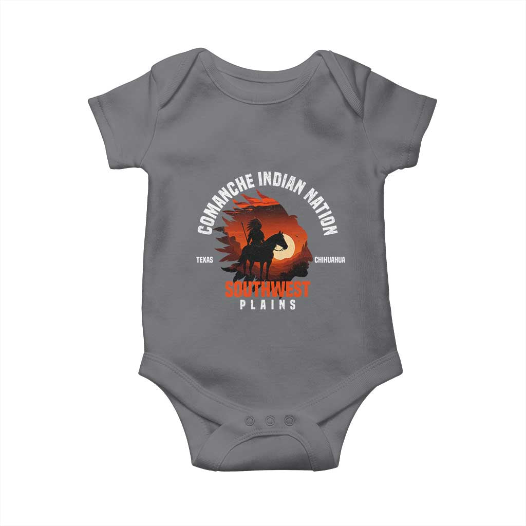 Comanche Native American Indian Chief Respect Baby Onesie TS14 Charcoal Print Your Wear