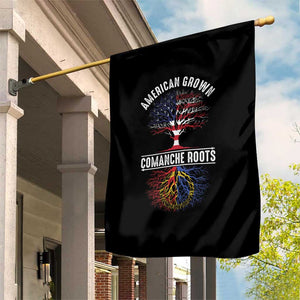 Distressed Tree Garden Flag American Grown with Comanche Roots TS14 Print Your Wear