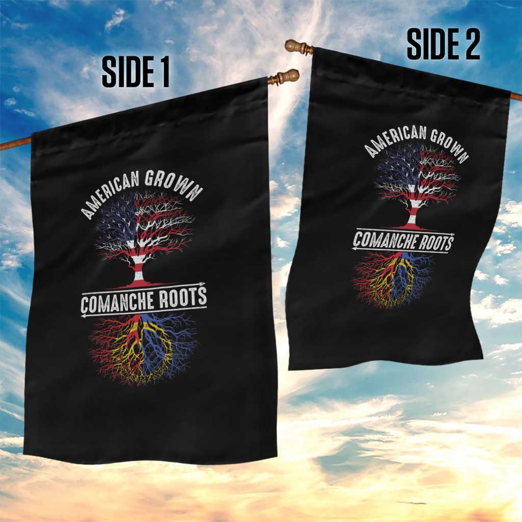 Distressed Tree Garden Flag American Grown with Comanche Roots TS14 Print Your Wear