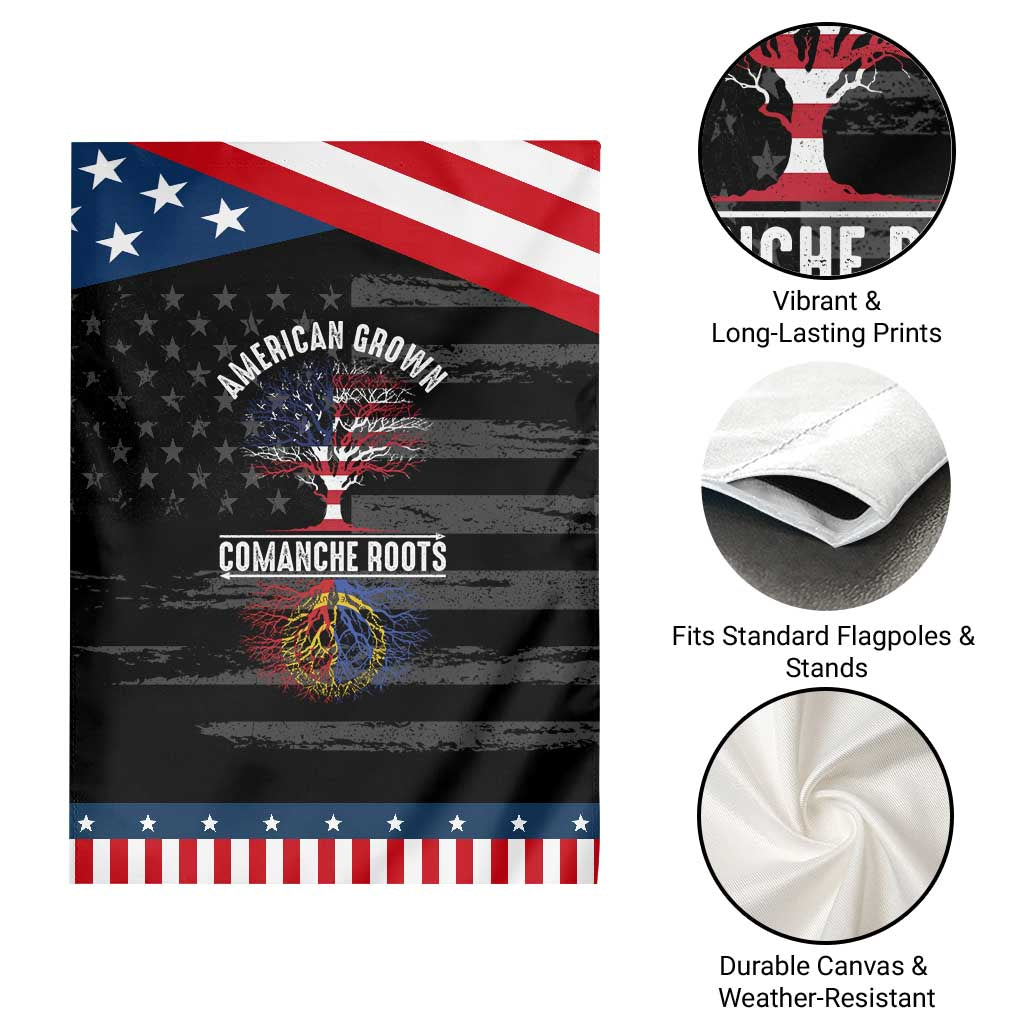 Distressed Tree Garden Flag American Grown with Comanche Roots TS14 Print Your Wear