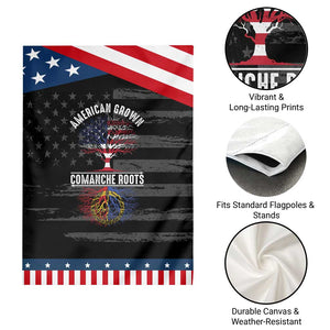 Distressed Tree Garden Flag American Grown with Comanche Roots TS14 Print Your Wear