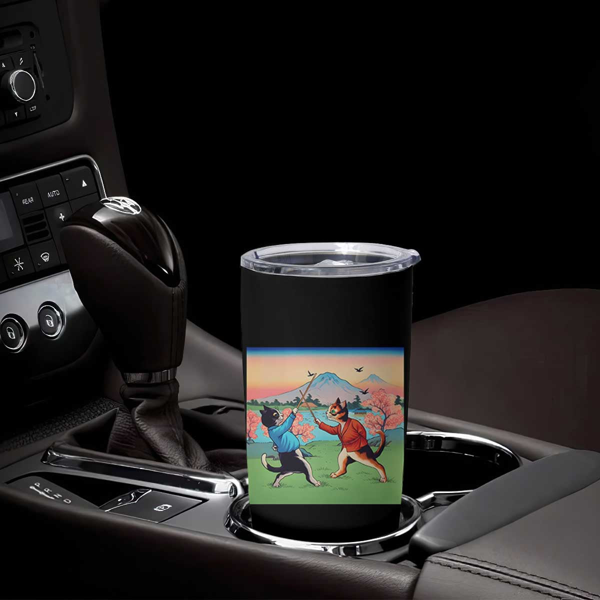 Funny Kendo Cat Tumbler Cup Samurai Martial Arts TS14 Print Your Wear