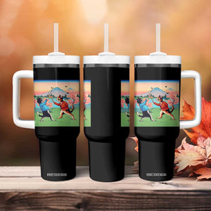 Funny Kendo Cat Tumbler With Handle Samurai Martial Arts TS14 Print Your Wear