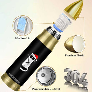 Funny Cat Fencing Christmas Bullet Tumbler Cute Kitty Lover TS14 Print Your Wear