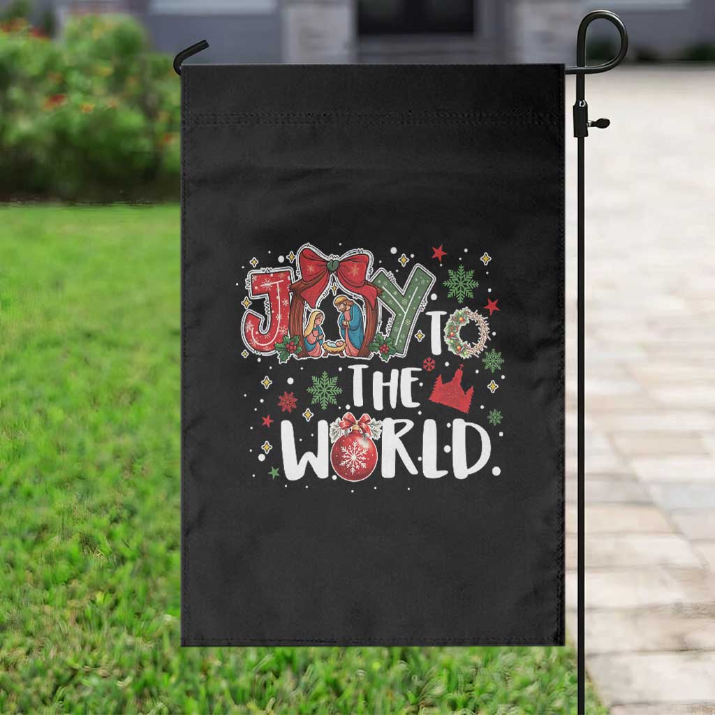 Nativity Scene Christmas Garden Flag Joy To The World TS14 Print Your Wear