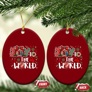 Nativity Scene Xmas Ceramic Ornament Joy To The World TS14 Print Your Wear