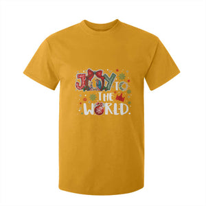 Nativity Scene Christmas T Shirt For Kid Joy To The World TS14 Gold Print Your Wear