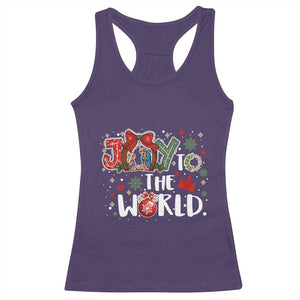 Nativity Scene Christmas Racerback Tank Top Joy To The World TS14 Purple Print Your Wear