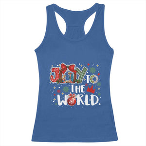 Nativity Scene Christmas Racerback Tank Top Joy To The World TS14 Royal Blue Print Your Wear