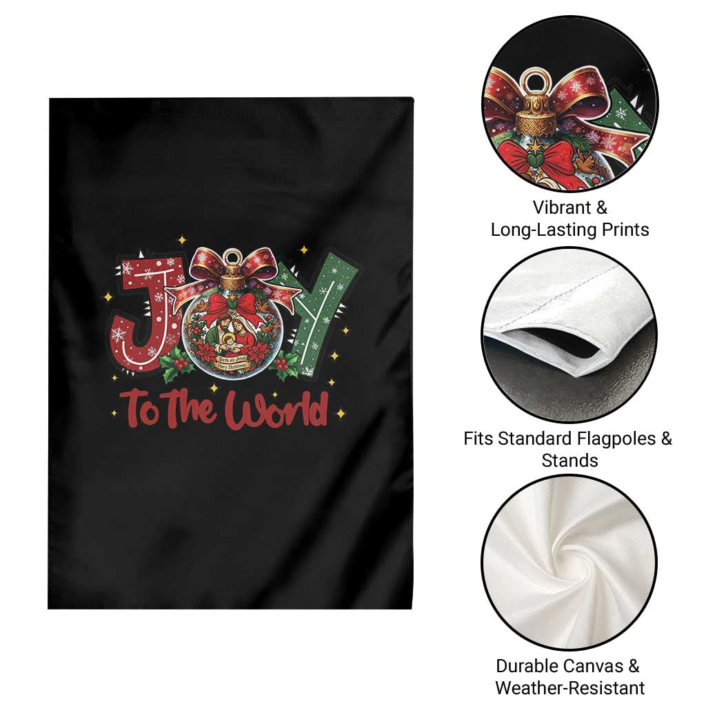 Jesus Christmas Garden Flag Joy To The World TS14 Print Your Wear