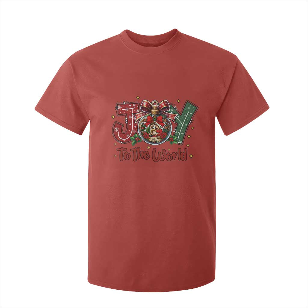 Jesus Christmas T Shirt For Kid Joy To The World TS14 Red Print Your Wear